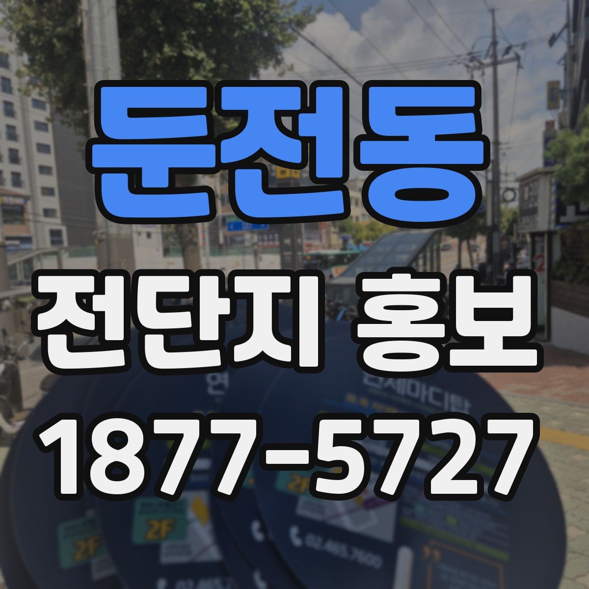 둔전동 전단지 홍보