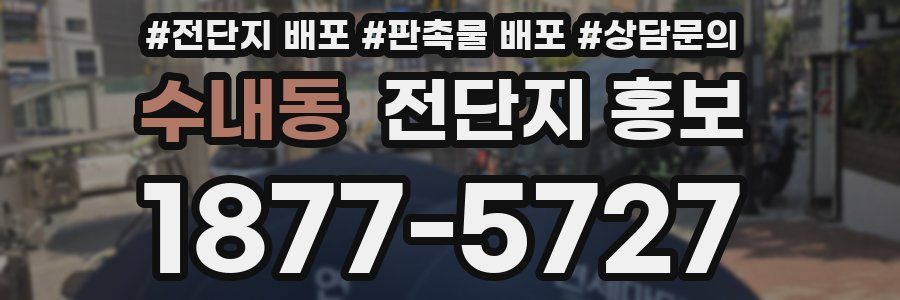 수내동 전단지 홍보