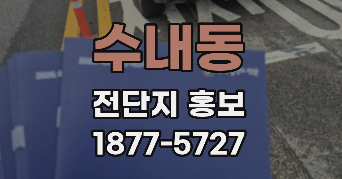 수내동 전단지 홍보