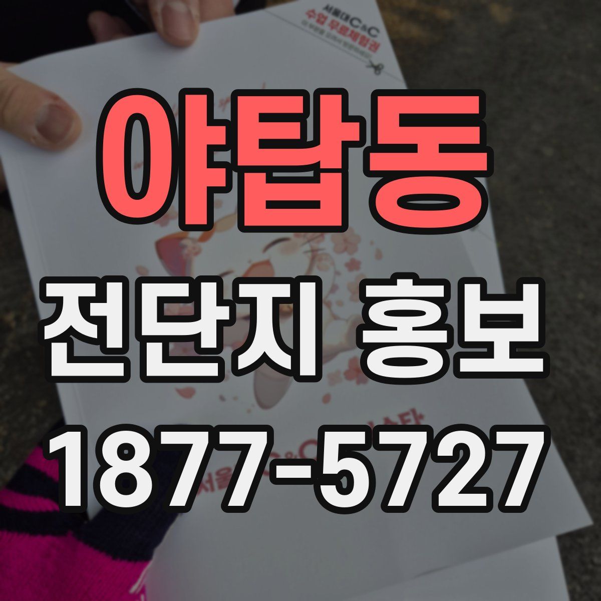 야탑동 전단지 홍보