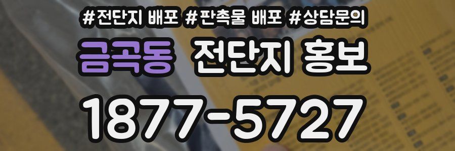 금곡동 전단지 홍보