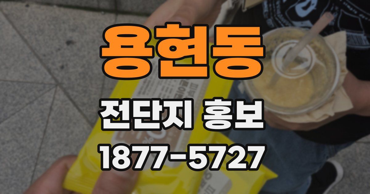 용현동 전단지 홍보
