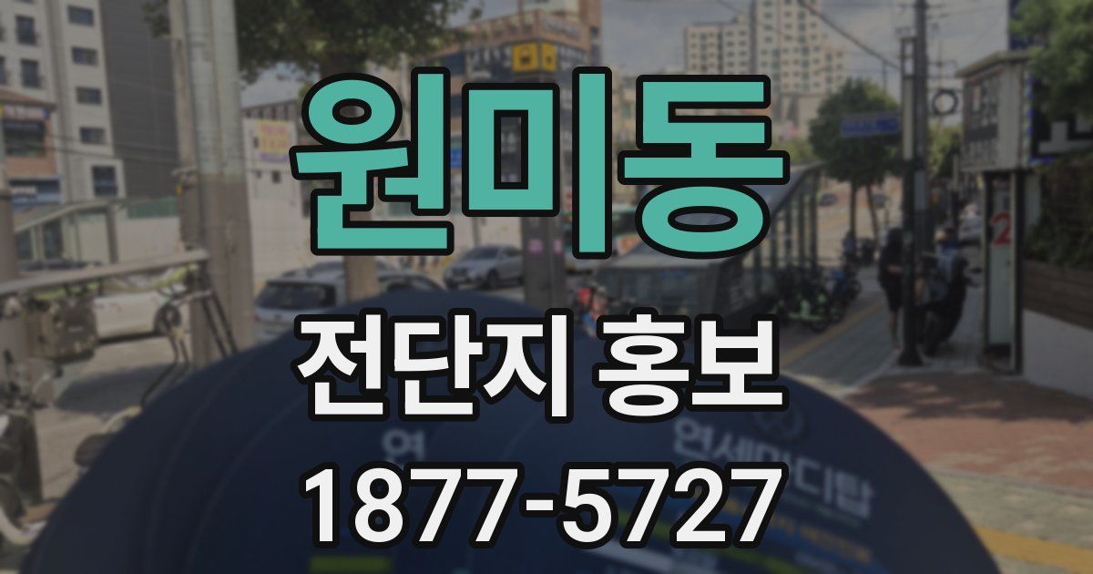 원미동 전단지 홍보