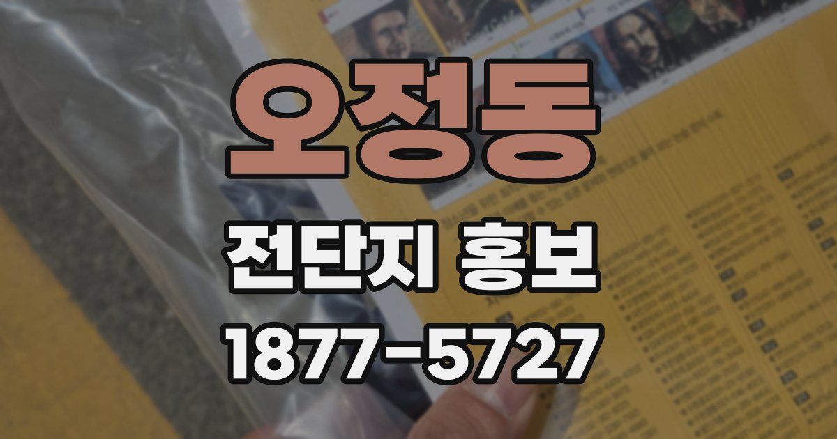 오정동 전단지 홍보