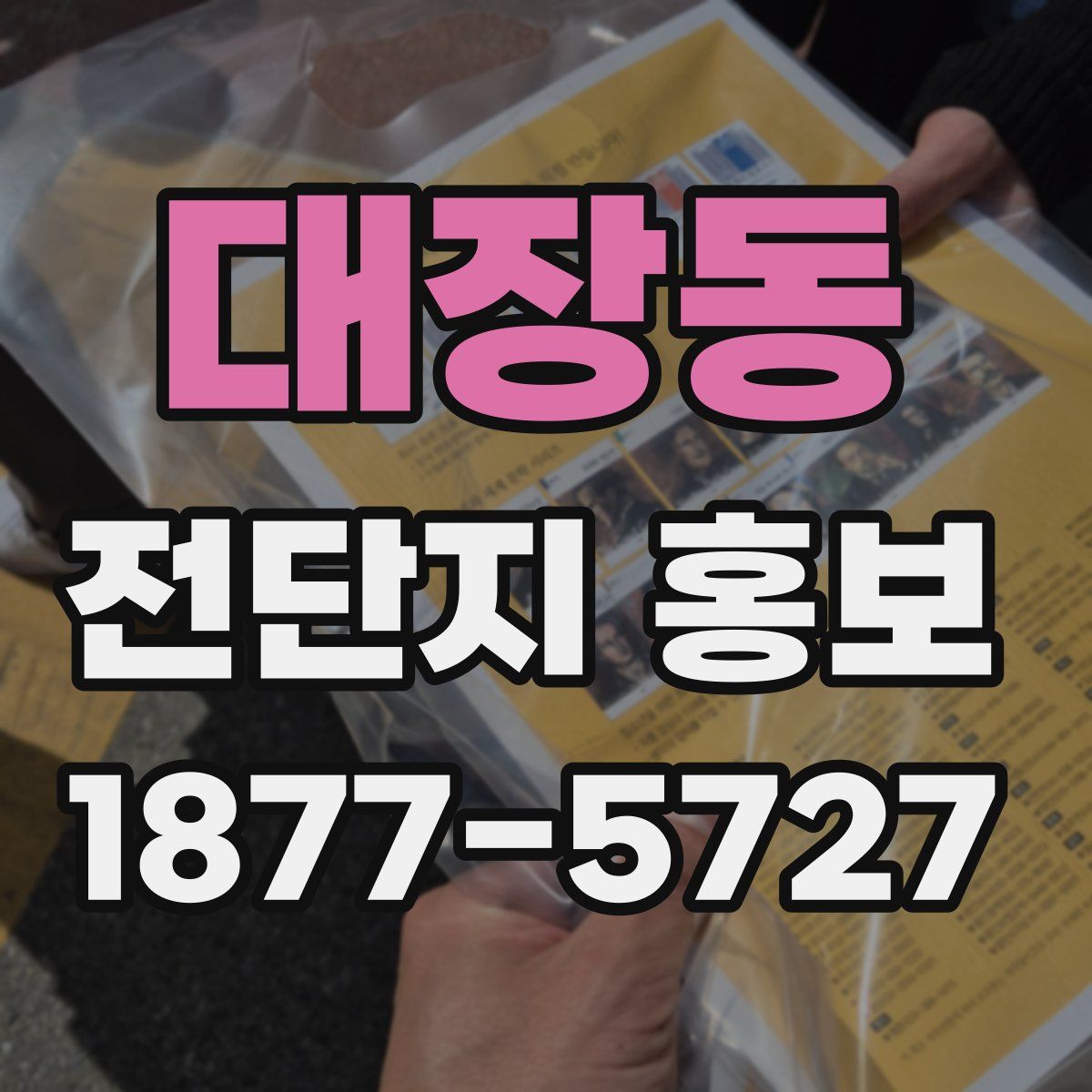 대장동 전단지 홍보