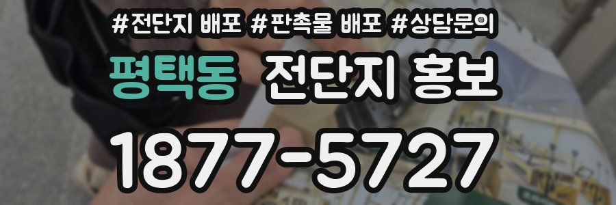 평택동 전단지 홍보