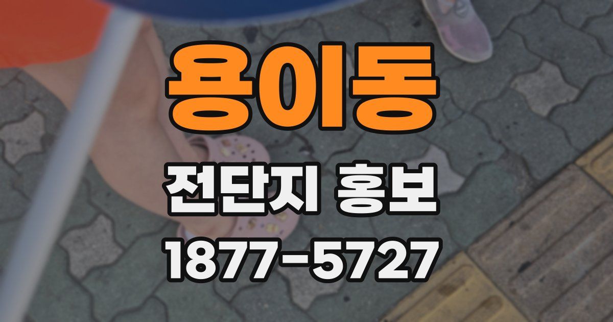 용이동 전단지 홍보