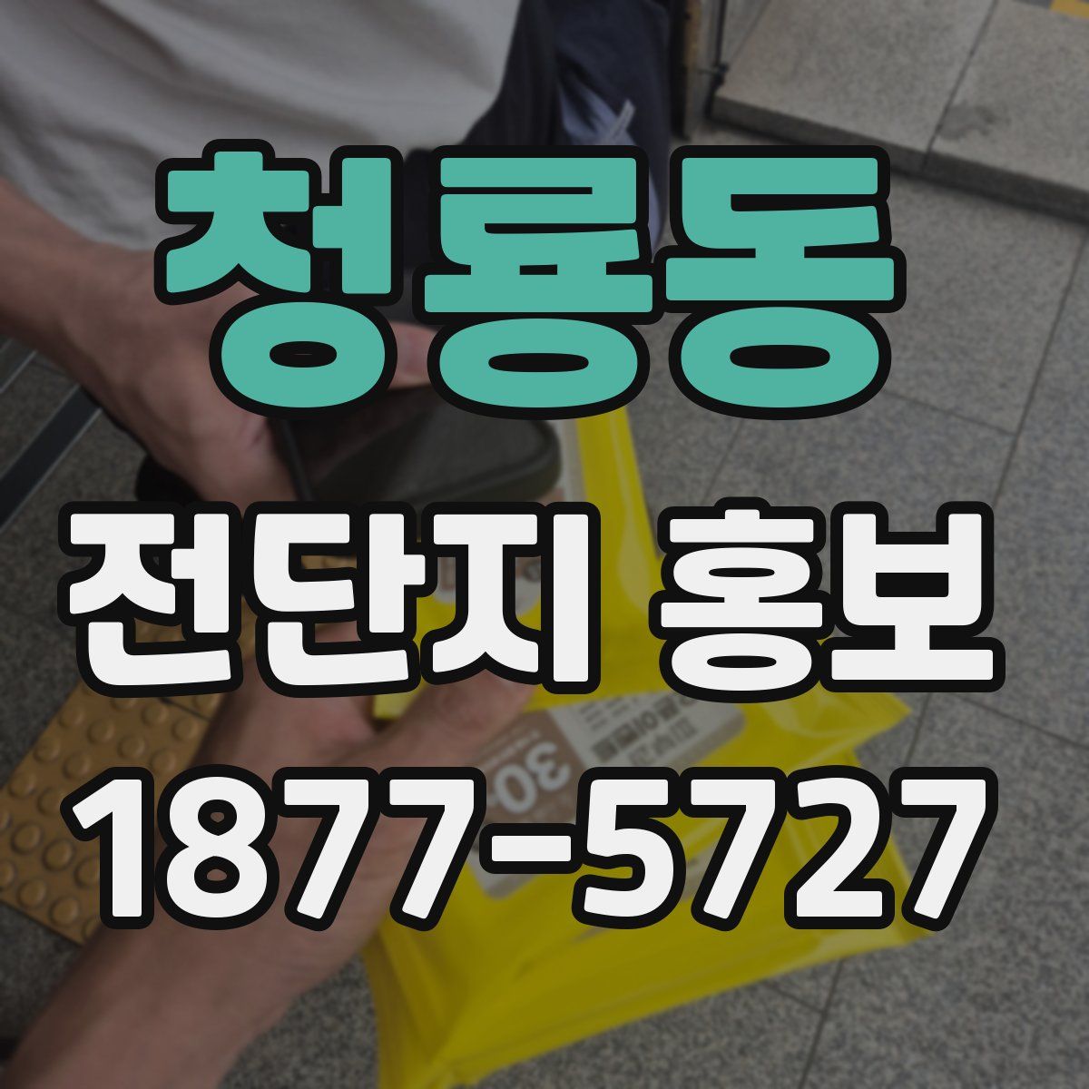 청룡동 전단지 홍보