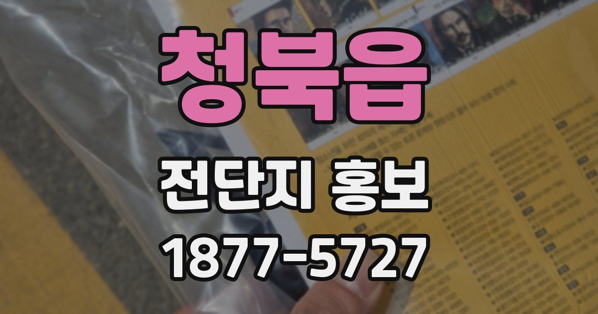 청북읍 전단지 홍보
