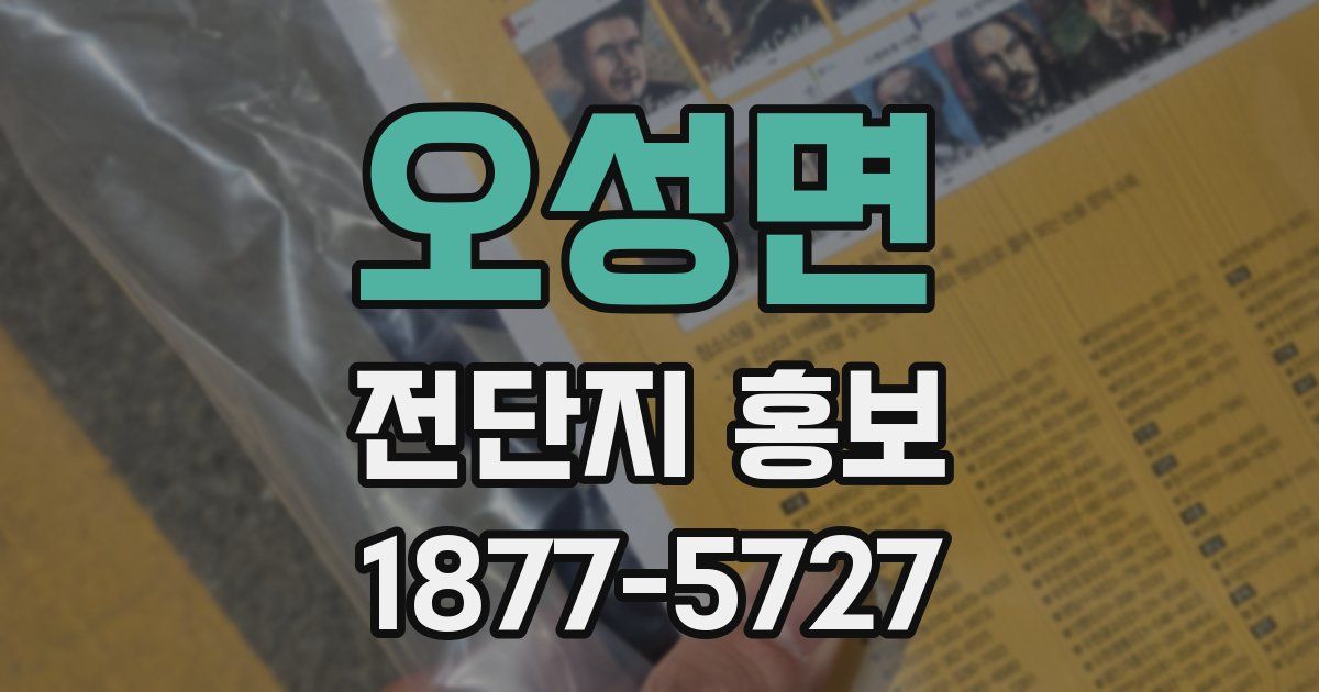 오성면 전단지 홍보