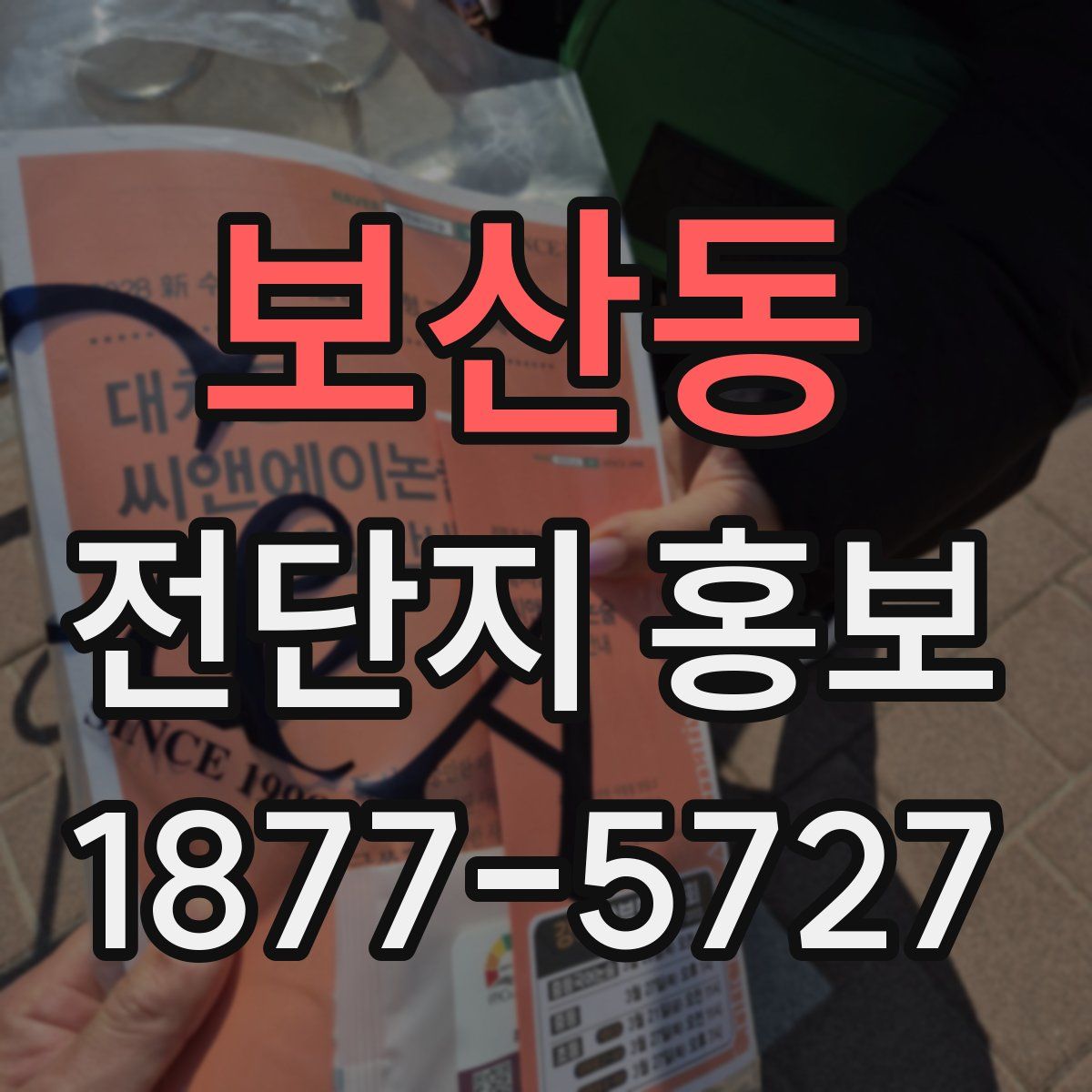보산동 전단지 홍보