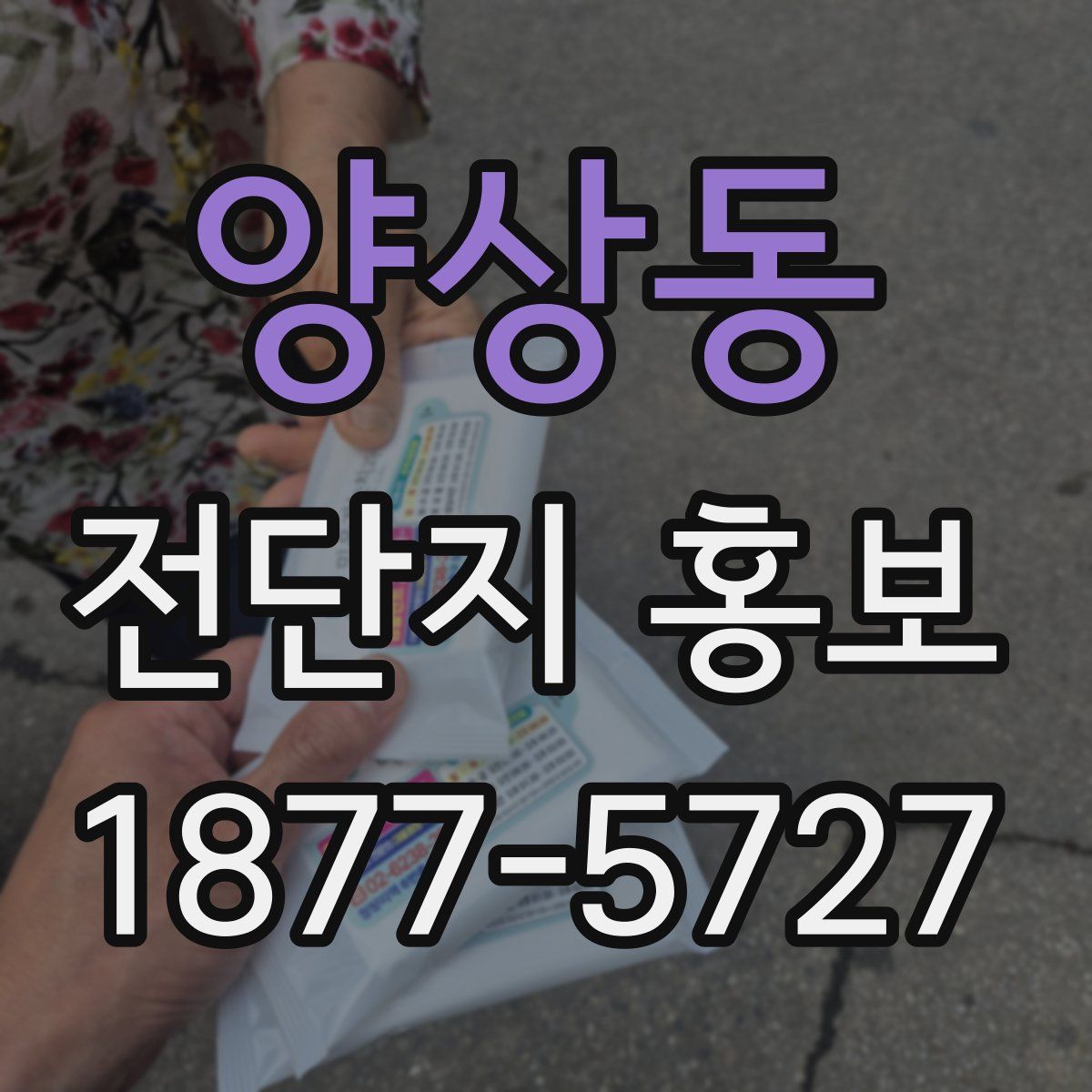 양상동 전단지 홍보