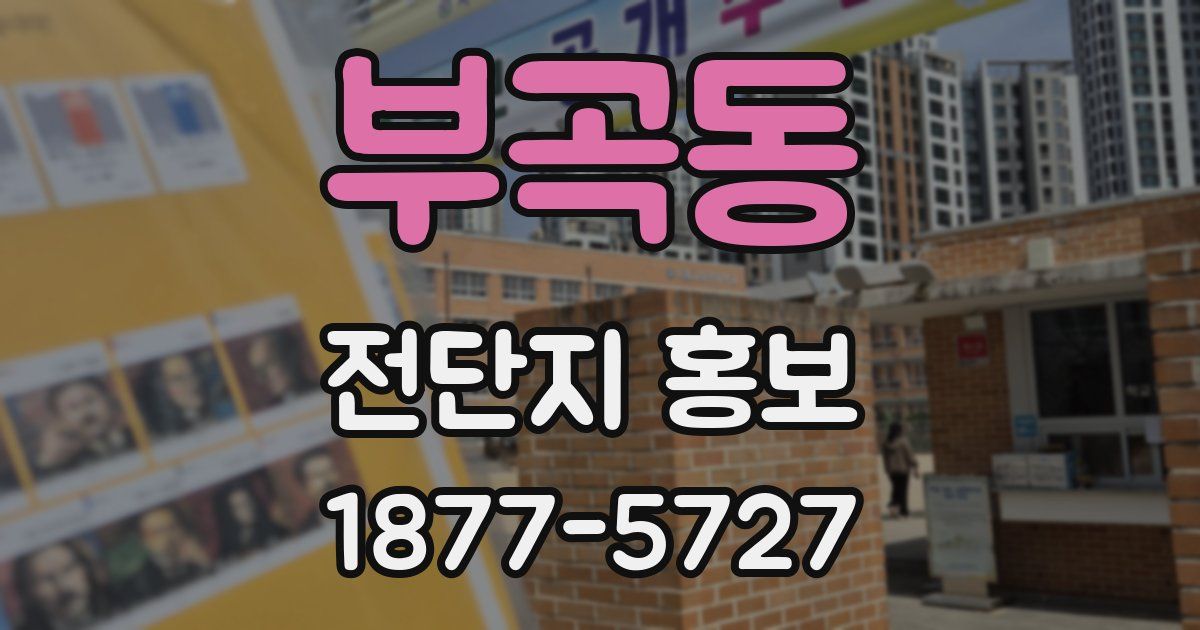 부곡동 전단지 홍보