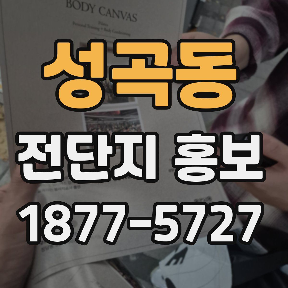 성곡동 전단지 홍보