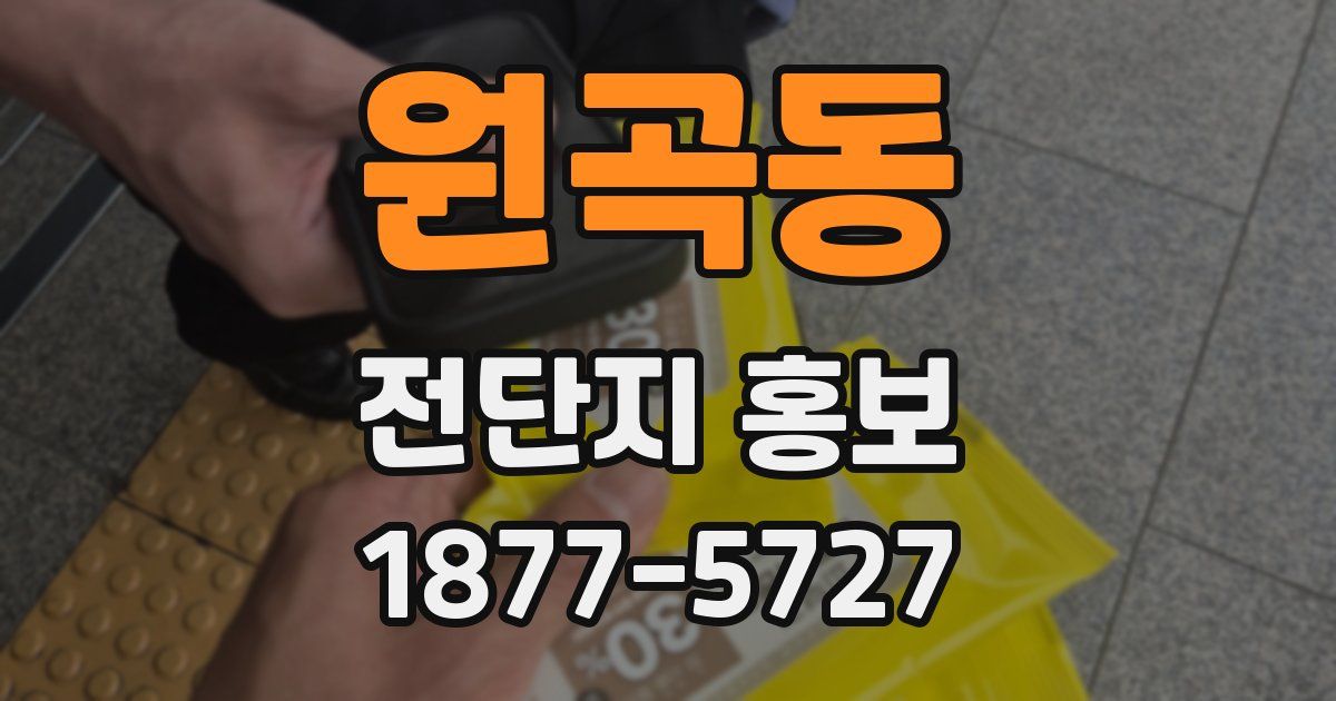 원곡동 전단지 홍보