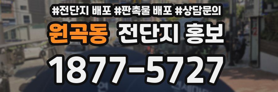 원곡동 전단지 홍보
