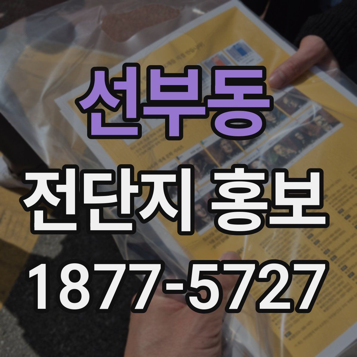 선부동 전단지 홍보