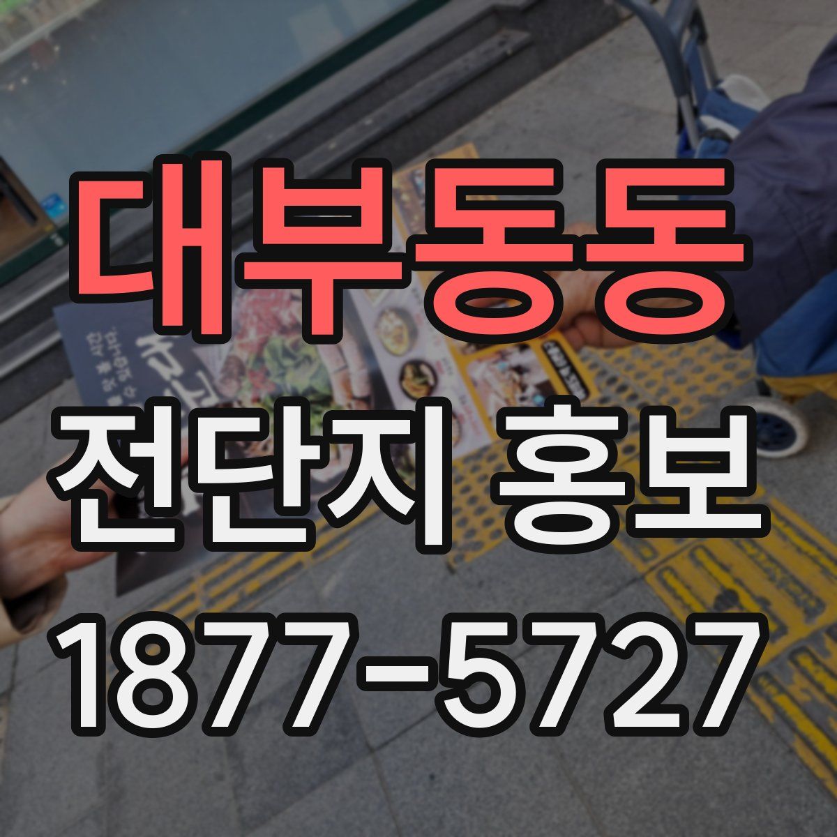 대부동동 전단지 홍보