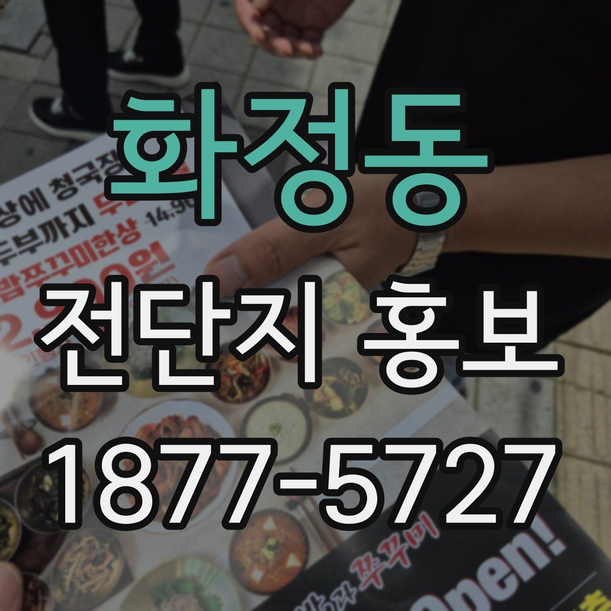 화정동 전단지 홍보