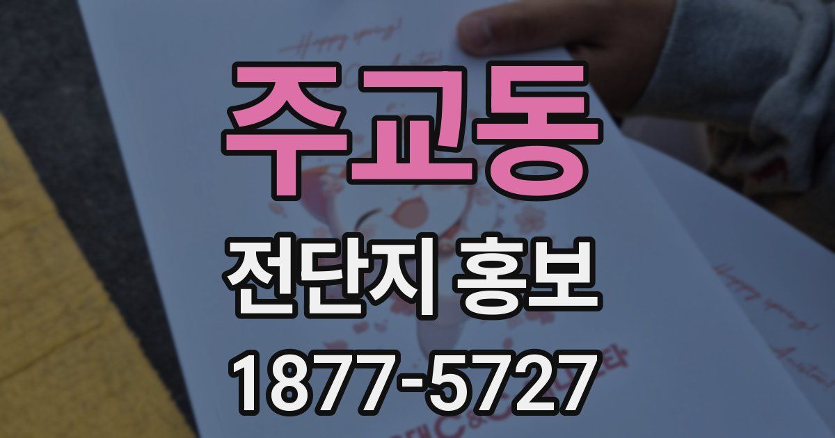 주교동 전단지 홍보
