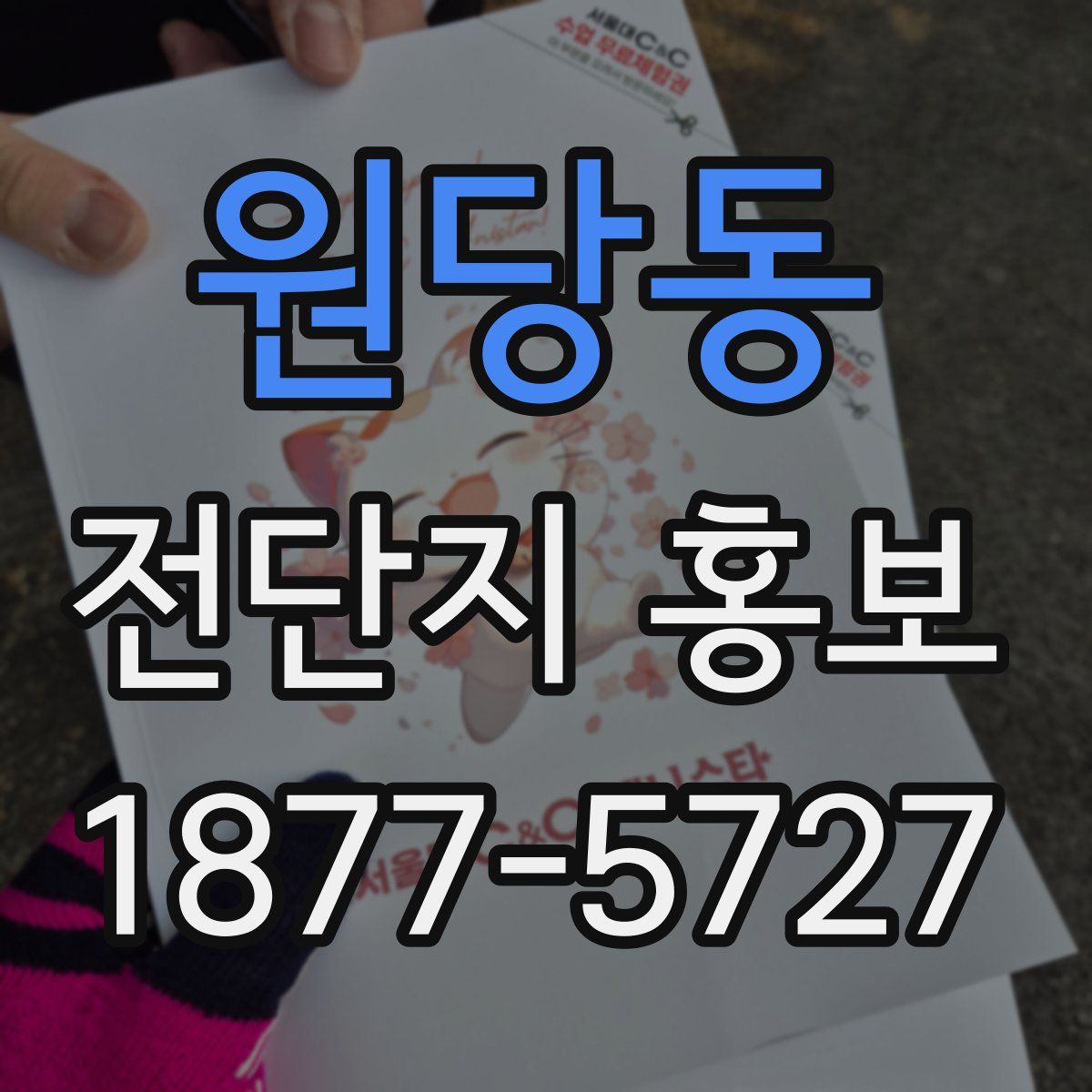 원당동 전단지 홍보