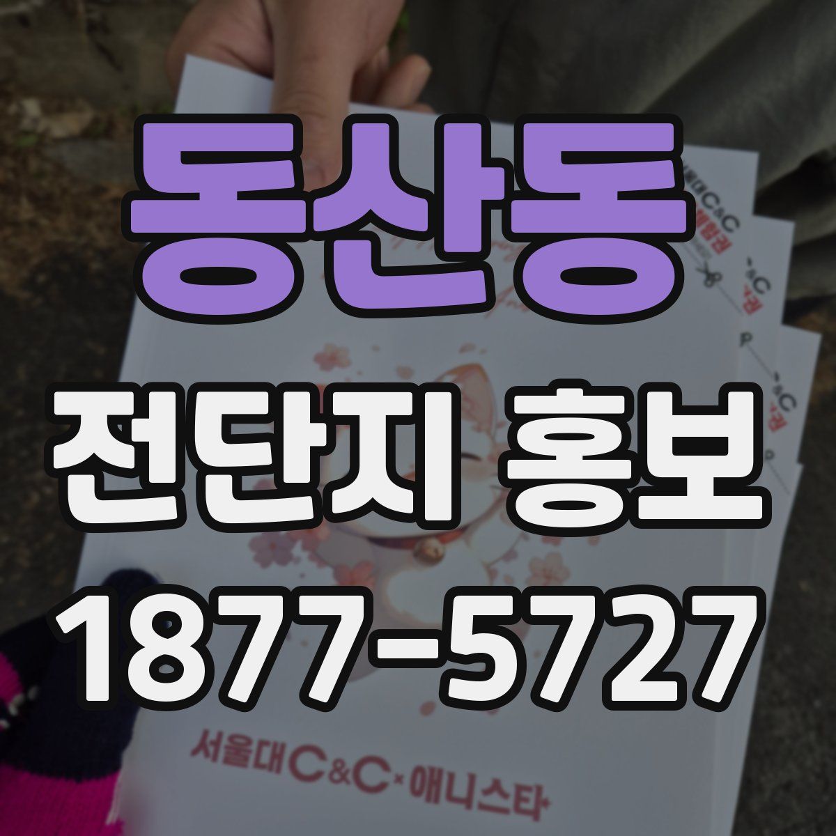 동산동 전단지 홍보