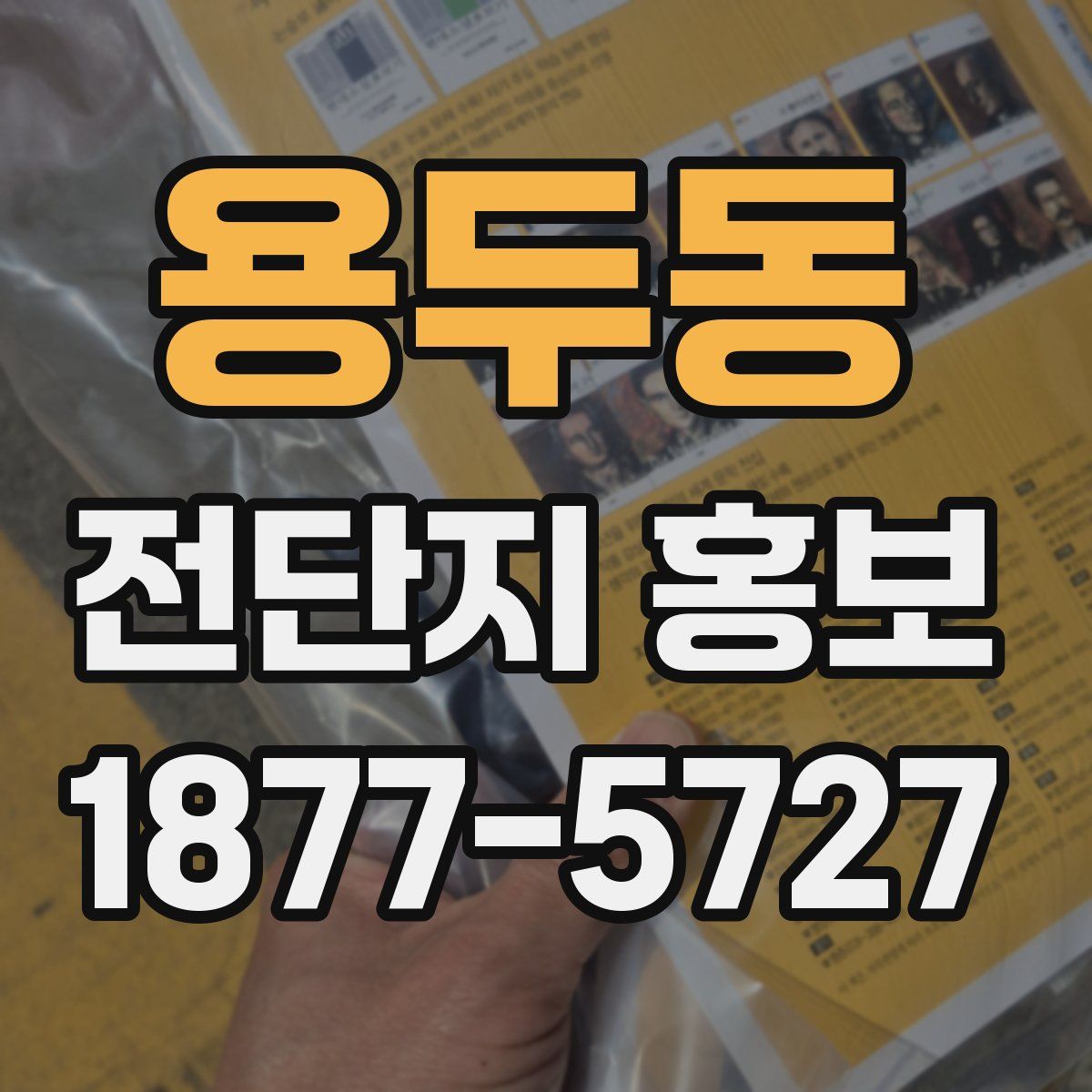 용두동 전단지 홍보