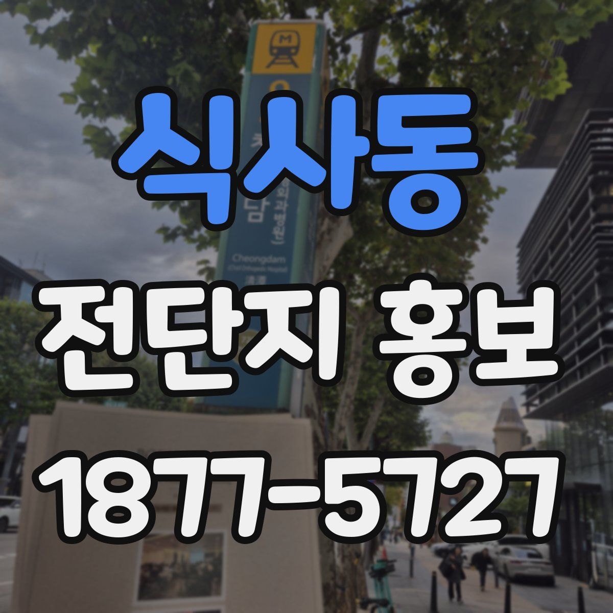식사동 전단지 홍보