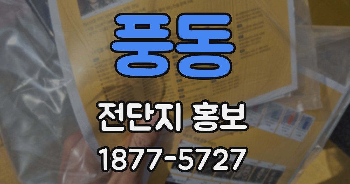 풍동 전단지 홍보
