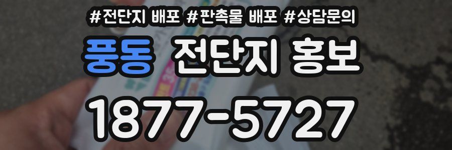 풍동 전단지 홍보