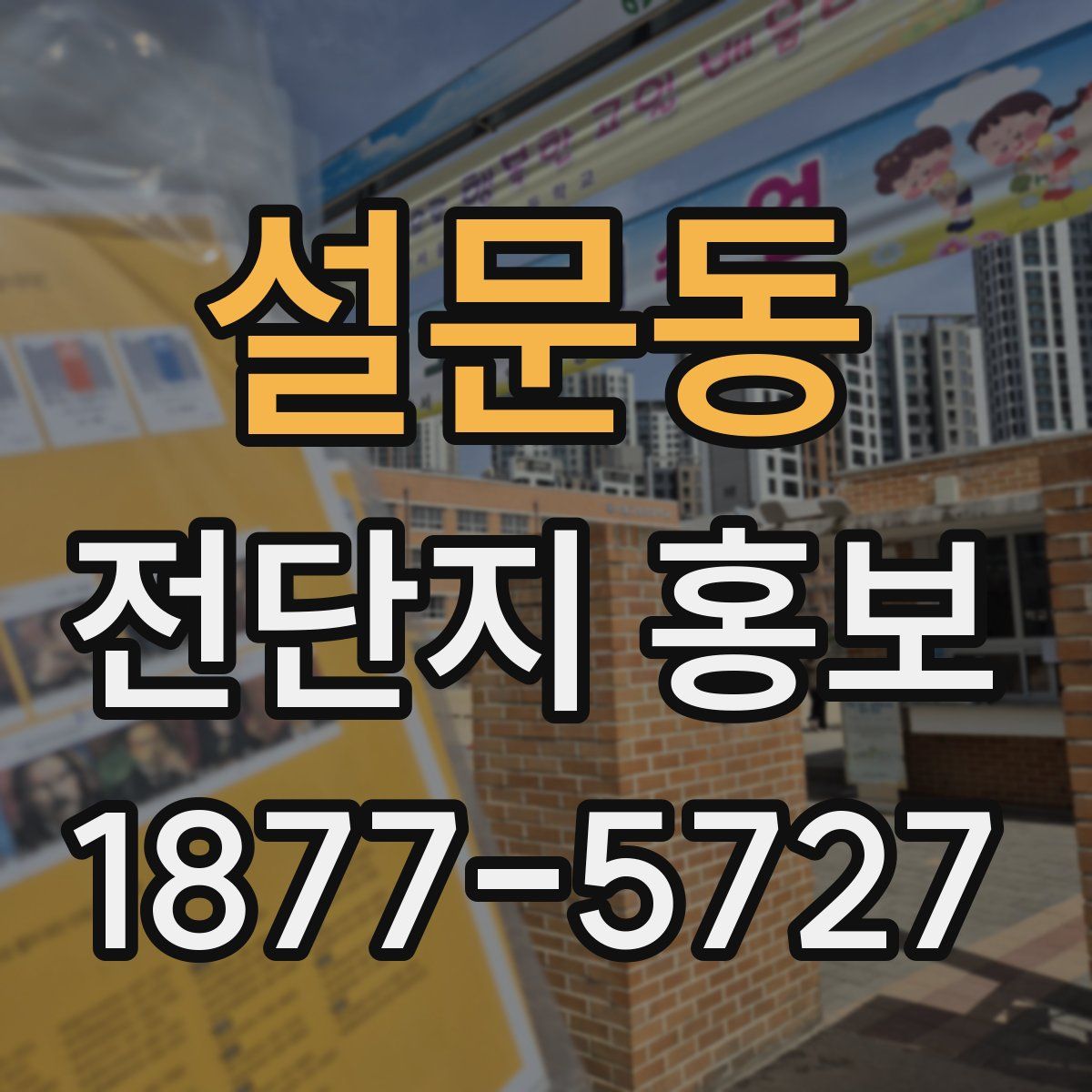 설문동 전단지 홍보