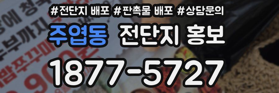 주엽동 전단지 홍보