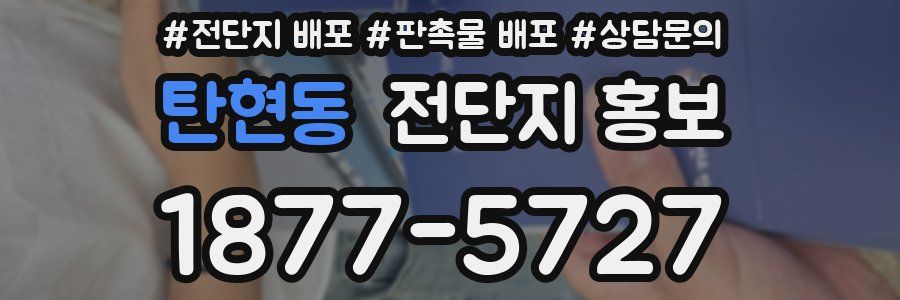 탄현동 전단지 홍보