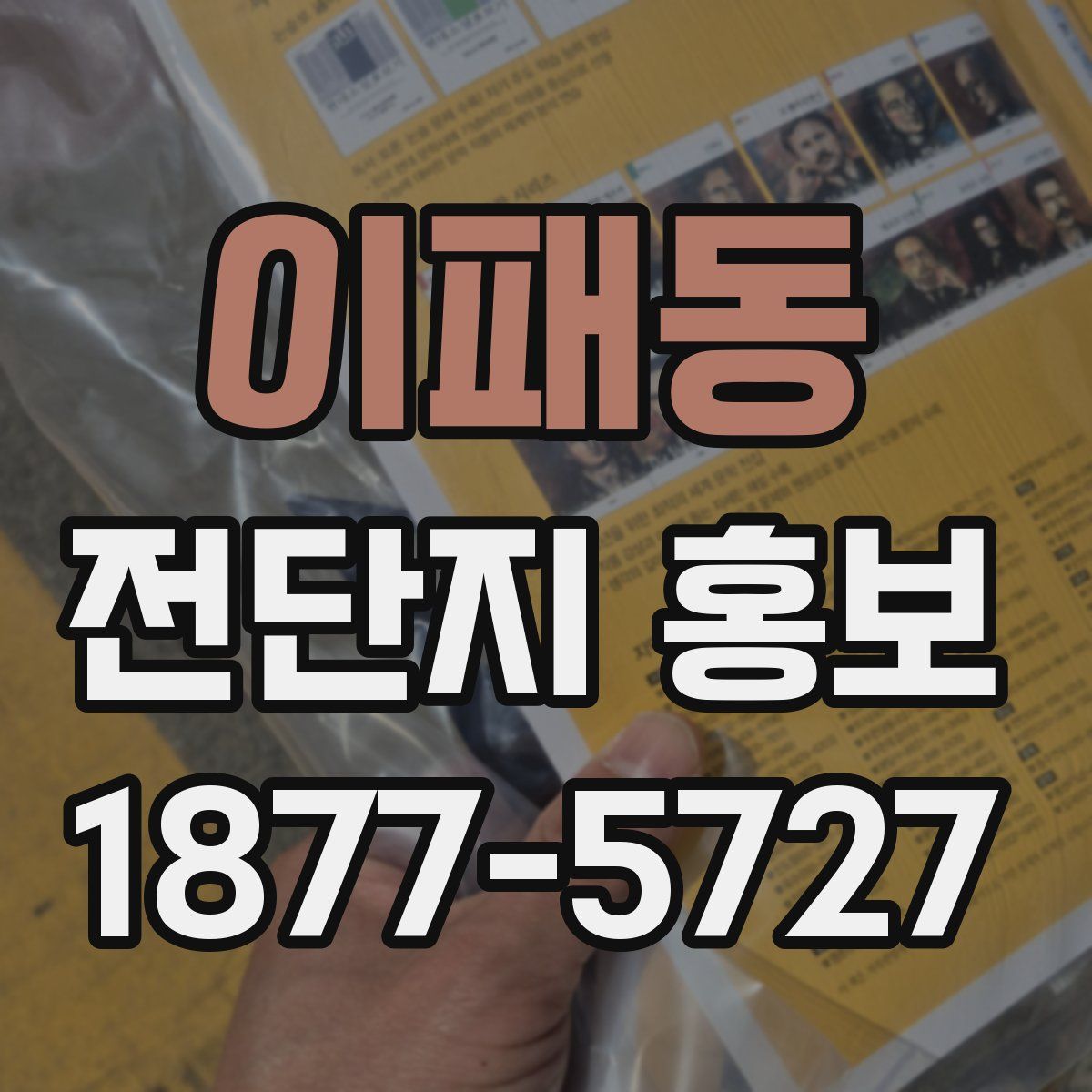 이패동 전단지 홍보