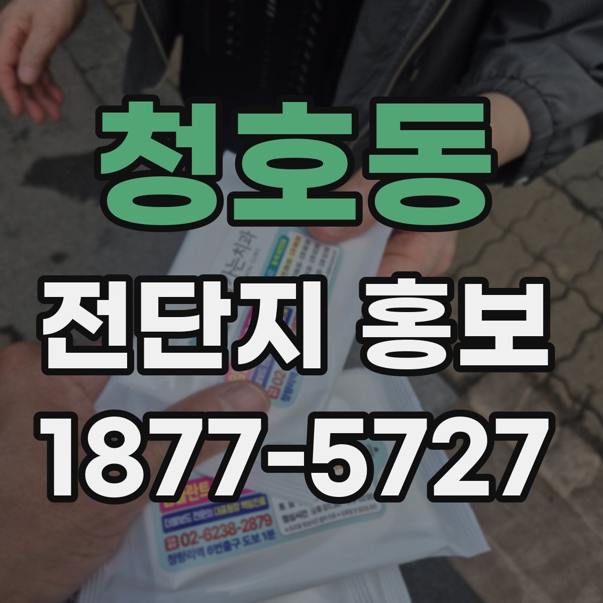 청호동 전단지 홍보