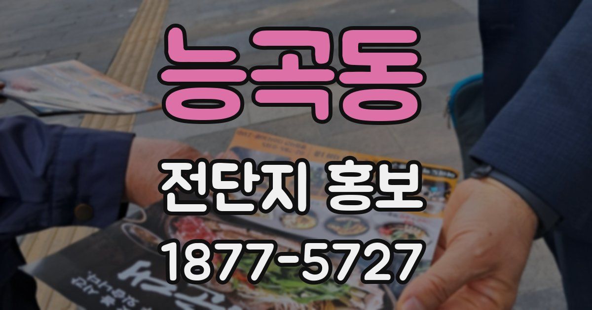 능곡동 전단지 홍보