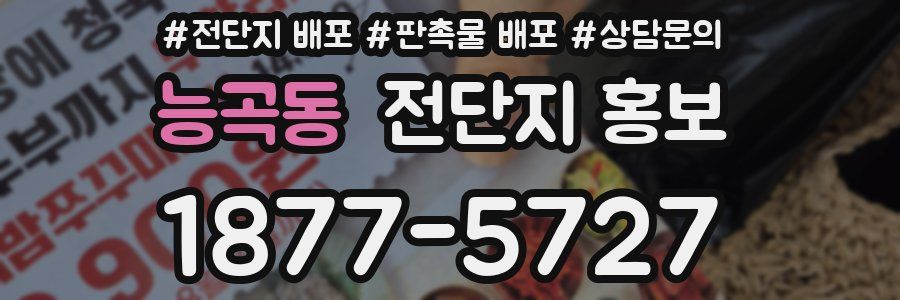 능곡동 전단지 홍보