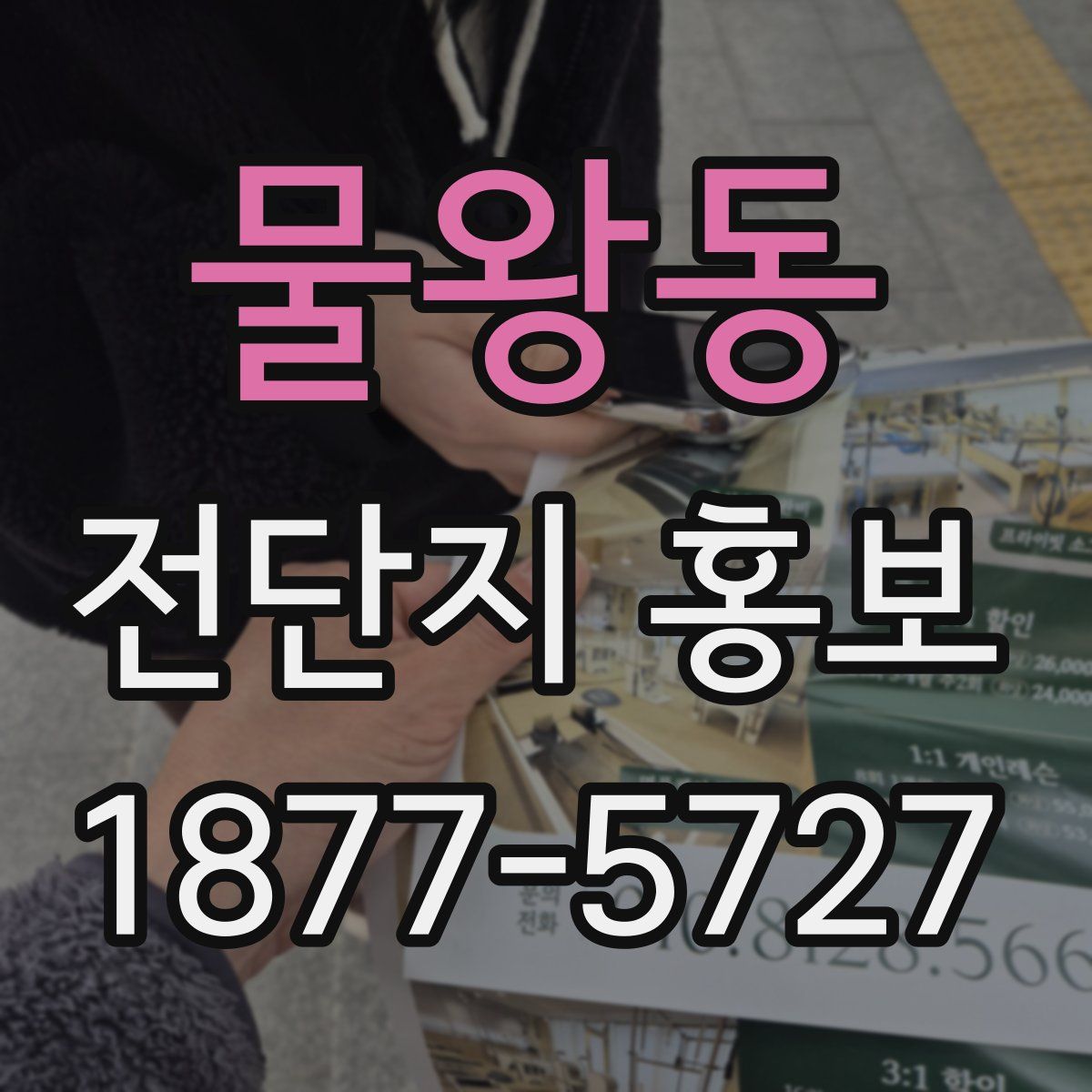 물왕동 전단지 홍보