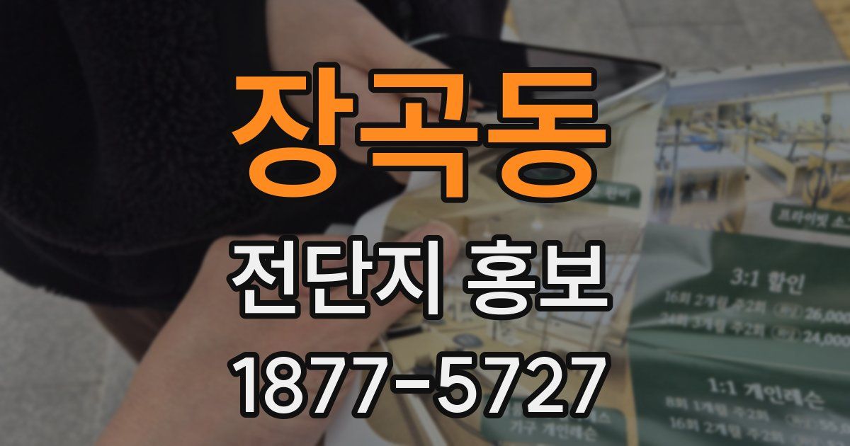 장곡동 전단지 홍보