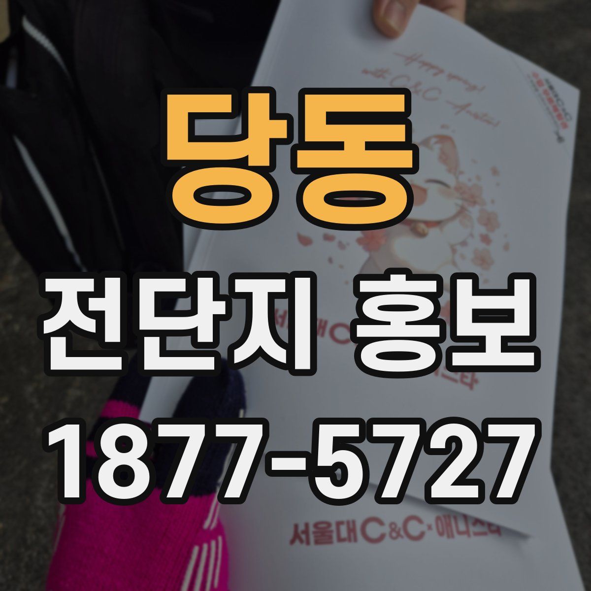 당동 전단지 홍보