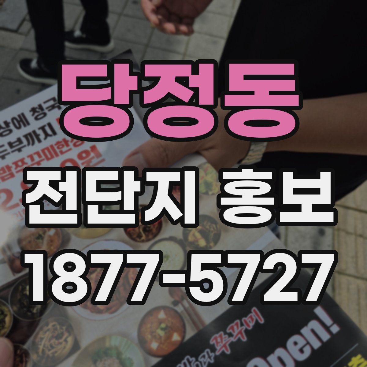 당정동 전단지 홍보