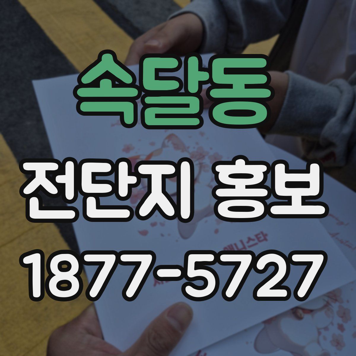 속달동 전단지 홍보