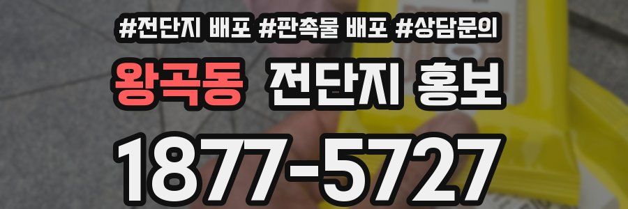왕곡동 전단지 홍보