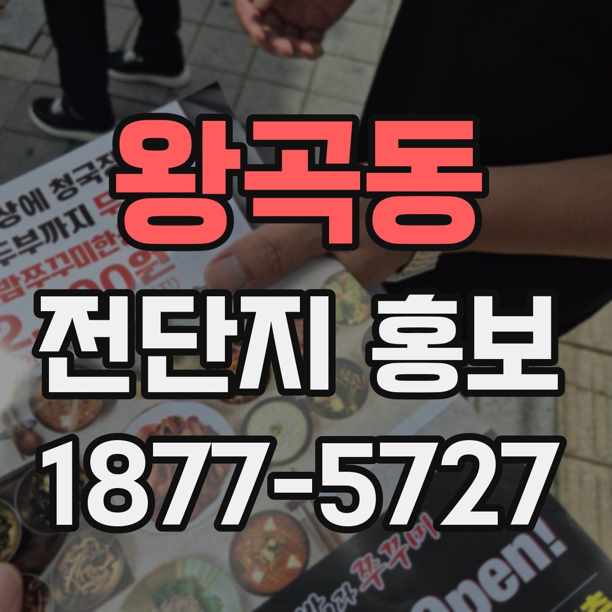 왕곡동 전단지 홍보