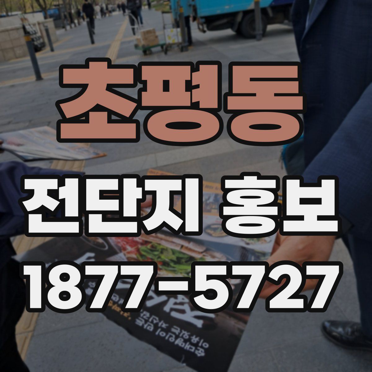초평동 전단지 홍보