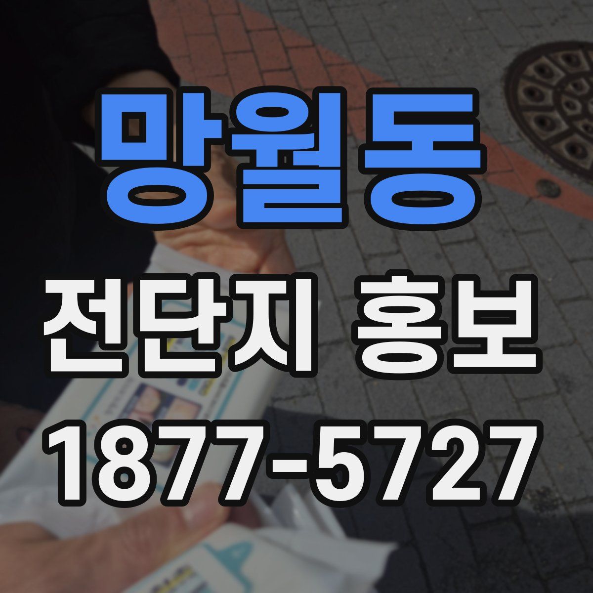 망월동 전단지 홍보