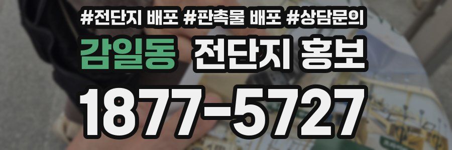 감일동 전단지 홍보