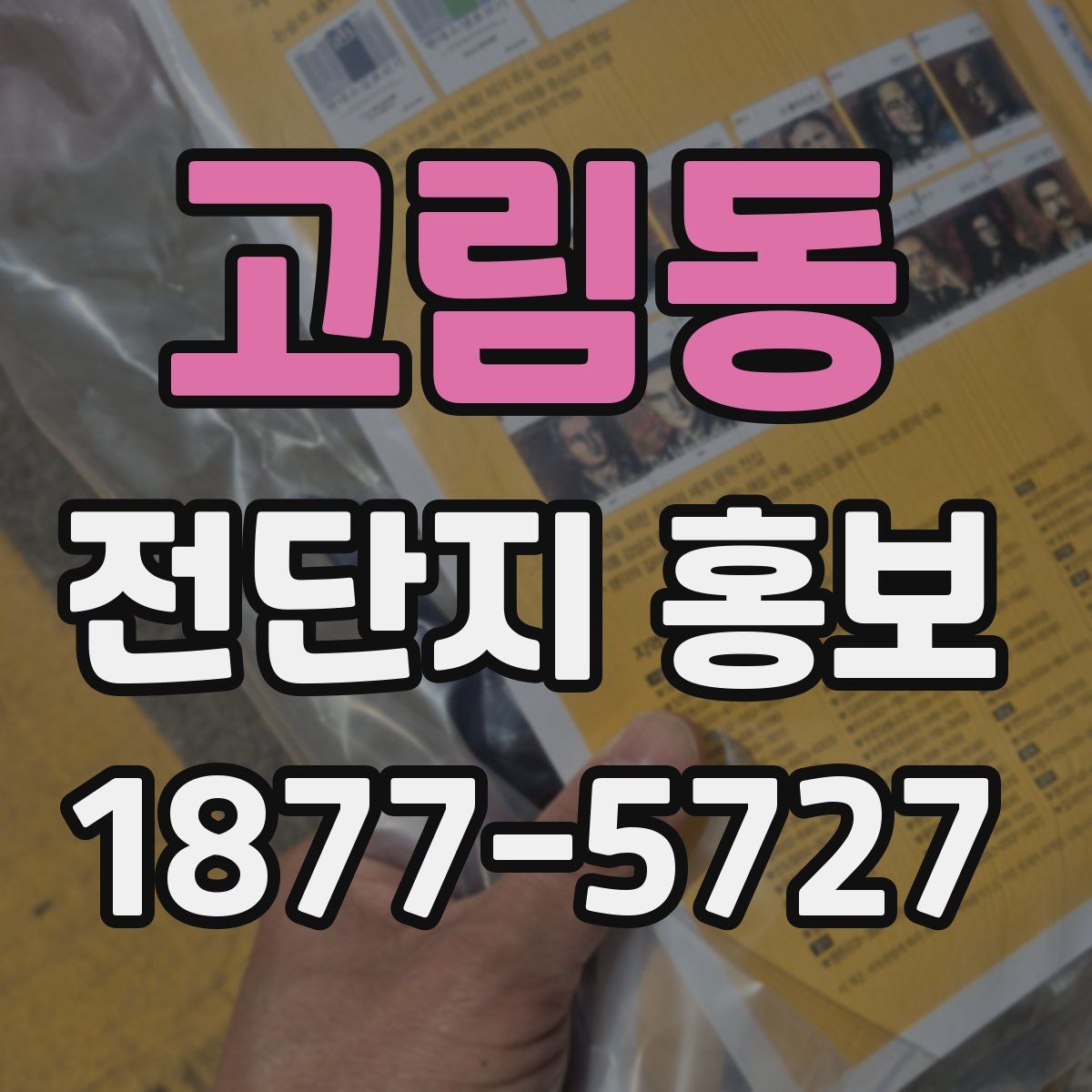 고림동 전단지 홍보
