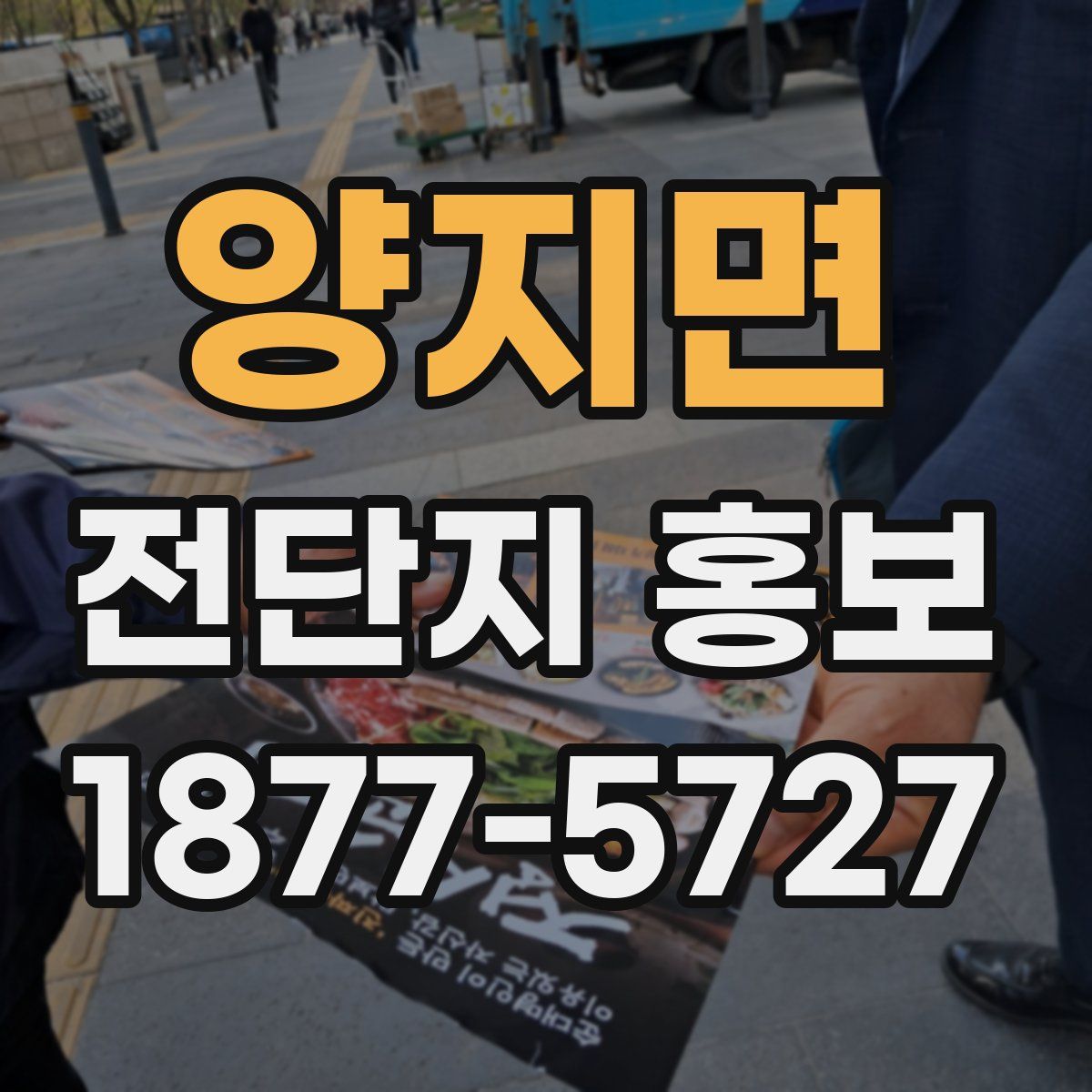 양지면 전단지 홍보