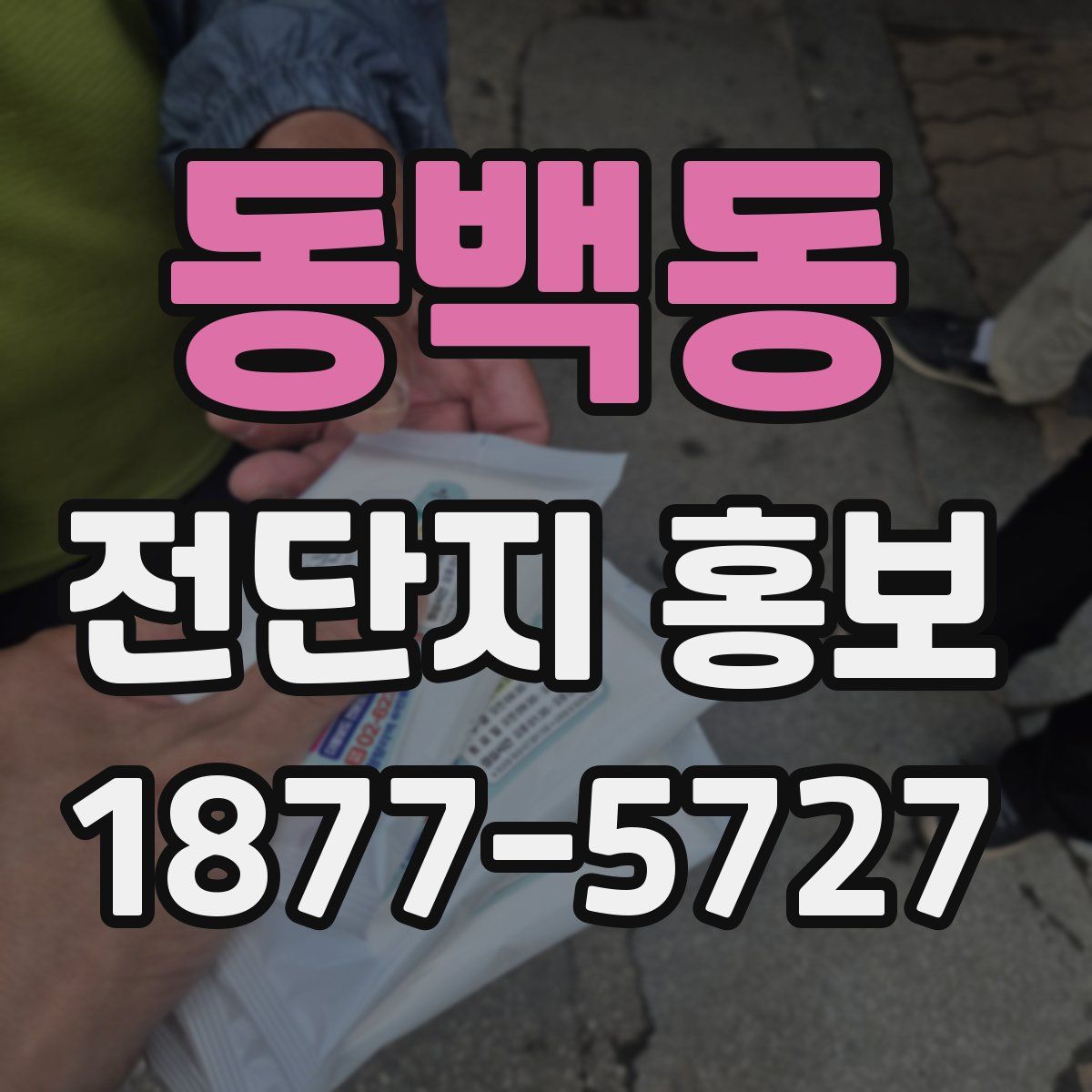 동백동 전단지 홍보